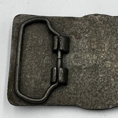 Vintage Teamster Belt Buckle Trucking Union Horse Semi Truck Metal Americana