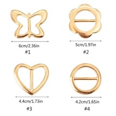 Alloy Scarf Clasp Multiple Type Scarves Buckle Elegant Belt Buckle for Adult