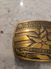 American Veterans Disabled For Life Memorial Belt Buckle 2006 Sponsor #0369