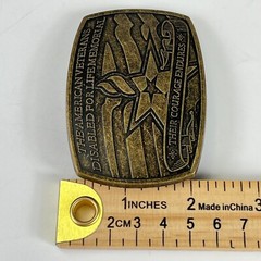 The American Veterans Disabled For Life Memorial Belt Buckle 2007 Sponsor
