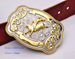 Bull Ride Rodeo Animal Long Huge Rodeo Cowboy Western Shine Belt Buckle Mens