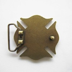 Fire Department Bronze Plated FD Firefighter Metal Belt Buckle