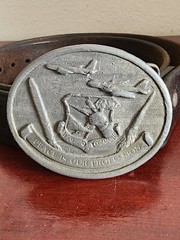 COLLECTIBLE STRAGETIC AIR COMMAND US AIR FORCE 1982 S&S ENTERPRISES LEATHER BELT