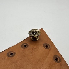 Denim Decorative Button Brass Jeans Flower Button Leather Jacket Decoration lot