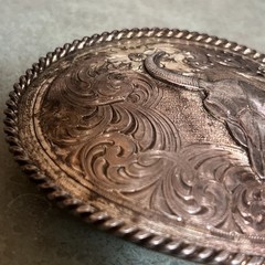 Montana Silversmiths Buffalo Bull Skull Belt Buckle Silver Cowboy Western Rodeo