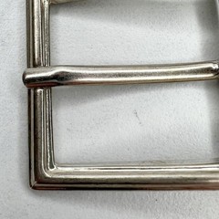 Square Silver Tone Simple Basic Belt Buckle
