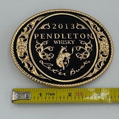 Montana Silversmiths 2013 Pendleton Whisky Let&rsquo;er Buck Rodeo Belt Buckle