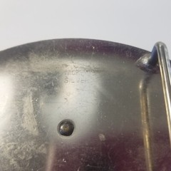 VTG Nickel Silver BELT BUCKLE big bucking Bronco Rodeo Horse Bull Riding