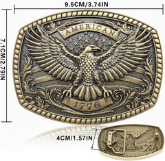 Western Belt Buckle for Men Women – 2026 NEW Eagle Belt Buckles Men Cowboy Belts