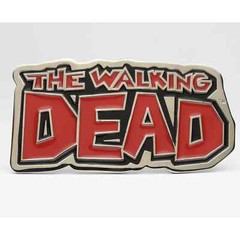 Walking Dead Belt Buckle TV Series Red Metal Rare Halloween Cosplay Rock Rebel