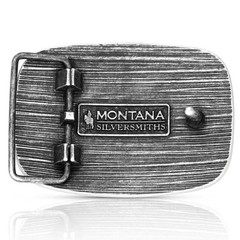 Montana Silversmiths Western Patriotic Longhorn Buckle