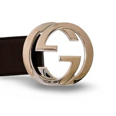 GUCCI Pre-Owned 411924 sima Interlocking Leather Belt