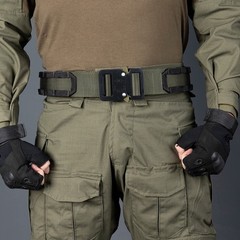 TXZWJZ Metal Dual Adjustable Tactical Belt 1inch(25mm), Black
