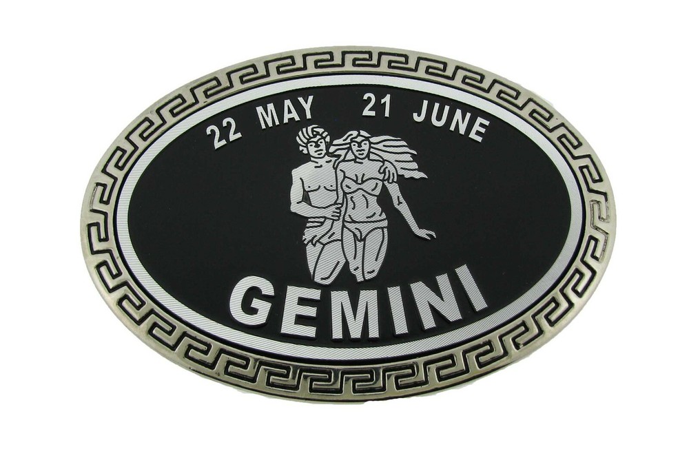 Gemini Zodiac Sign Bottle Opener New Belt Buckle Birthday Silver Metal Men Women