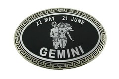 Gemini Zodiac Sign Bottle Opener New Belt Buckle Birthday Silver Metal Men Women