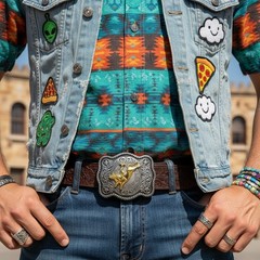 New Men Belt Buckle Dark Silver Metal Cowboy Western Rodeo Cowboy Gold Bull
