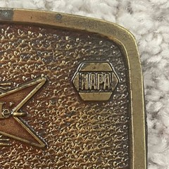 Vintage NAPA Blue Max Belt Buckle Limited Edition Mac&rsquo;s Pour le Merite Brass