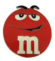 M & M Belt Buckle M and M Red Candy Chocolate Sweet Officially Licensed Bioworld