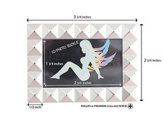 M297 Toneka Rock Punk Pyramid Picture Frame Rectangular Plaque Belt Buckle