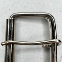Silver Tone Simple Basic Roller Belt Buckle