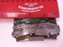 Siskiyou 1992 Naco Campground Belt Buckle Limited #231 of 500 Motorhome Vintage