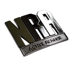 Vintage NRA Gunmetal Belt Buckle National Rifle Association Active Member