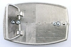 Silver Gold Color 1921 Morgan Silver Dollar Rectangle Frame Belt Buckle EPBB148