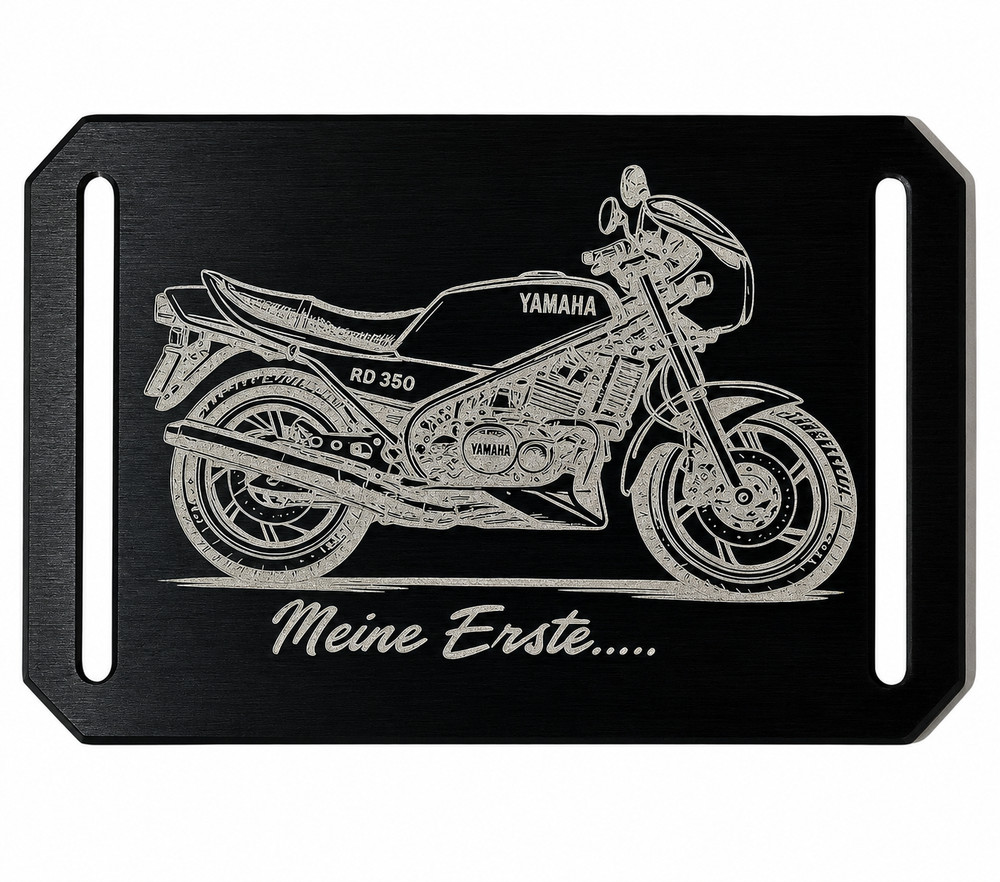 Crios Branding Belt Aluminium Buckle Yamaha RD 350 YPVS Motorcycle Vintage Legend