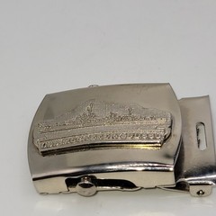 Brass Belt Buckle DD860 USS McCaffery Made in USA Autogrip slide style rare