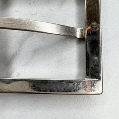 Silver Tone Simple Basic Belt Buckle