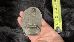 Vintage Silver Crown Royal Liquor Belt Buckle