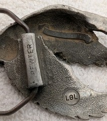 Indiana Metal Craft 1978 Pewter Belt Buckle Goose  Duck  Bird In Flight – LGL