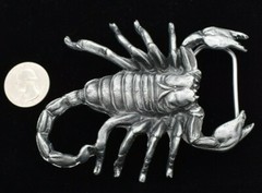 Scorpion Arachnid Bug Insect Creepy Crawly Stinger Zinc Alloy Belt Buckle (New)