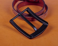 Alloy Pin Single Prong Clip Buckle for Men Leather Belt Spare Replacement 4cm