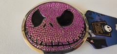 Disney The Night Before Christmas Pink Studded Belt Buckle Jack Skellington NWT