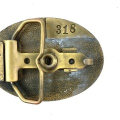Hill City Kansas Farmers & Merchants Bank 1886-1986 Metal Belt Buckle