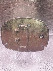 Double Eisenhower SILVER DOLLAR Coins Belt Buckle 1776 – 1976 Centennial 4×2.75”