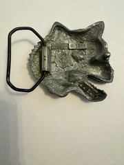 Wolf Head Belt Buckle With Scary Teeth, Futuristic, 1996, Gap Robotic, Steampunk