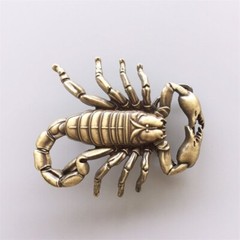 Vintage Bronze Plated Cut Out Scorpion Belt Buckle Gurtelschnalle