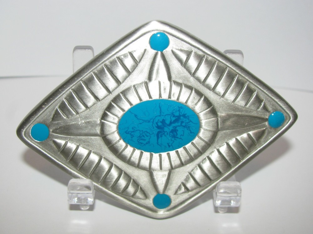 Native American « WISDOM » Turquoise Look Belt Buckle Bradford Exchange Limited Ed