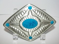Native American « WISDOM » Turquoise Look Belt Buckle Bradford Exchange Limited Ed