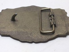 ✨VINTAGE✨Livingston Wells & Co. Foreign & Domestic Gold Dealers BELT BUCKLE Ship