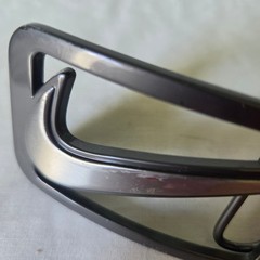 Nike Swoosh Logo Belt Buckle Gunmetal Silver Tone Rectangular Golf Athletic Mens