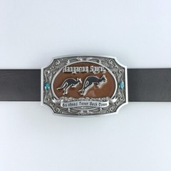 Vintage Australia Kangaroo Western Wildlife Belt Buckle Boucle de Ceinture