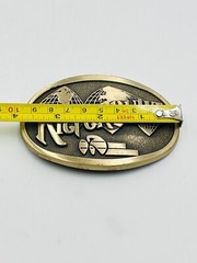 Vintage ADM Belt Buckle Kiefer Built Horse Trailer