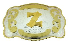 New Men Women Initial Letter A B C D G J K L M R S T W Belt Buckle Rodeo Western