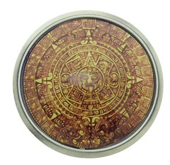 Aztec Indian Pewter Azteca Calendar Belt Buckle Mayan Calendario Azteca MEXICAN