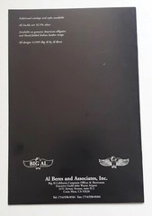 AL BERES 1995 1ST (8) PAGE 6 X 9 MINI CATALOG OF STERLING SILVER BELT BUCKLES