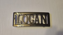 LOGAN Custom Personalized Name Belt Buckle -Put your name or word on Buckle