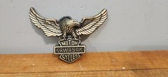 VINTAGE KAWASAKI EAGLE TOPPER BADGE BELT BUCKLE